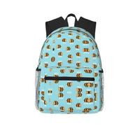 OTTKGGA Cartoon Bee Pattern Casual Backpack School Book Bags Stylish Classic Travel Work Outdoor Sports