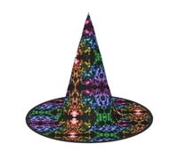 OTTKGGA Colorful Smoke Halloween Witch Hat Parties Cosplay Stage | Wizard Cap Halloween Christmas Death God Vampire Magician Cosplay Themed Performance Carnival Decor