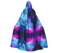OTTKGGA Cool Star River Adult Hooded Cloak Party Decoration Robe Witch Vampires Halloween Christmas Cosplay Costume