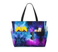OTTKGGA Cool Star River Large Capacity Beach Travel Bag Multi Pocket With Zip Tote Bag Waterproof Pool Vacation Gym