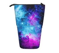 OTTKGGA Cool Star River Stand Up Telescopic Pencil Case Stationery Organizer with Zipper Portable School Office Student