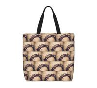OTTKGGA Crown Of Thorns Tote Bag Large Capacity Zipper Shoulder Convenience Bag With Inner Pocket Travel Shopping Work