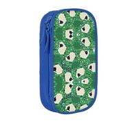 OTTKGGA Cute Cartoon Sheep Double-Layer Pencil Case Pen Bag Large Capacity School Office Travel Makeup