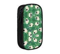 OTTKGGA Cute Cartoon Sheep Double-Layer Pencil Case Pen Bag Large Capacity School Office Travel Makeup