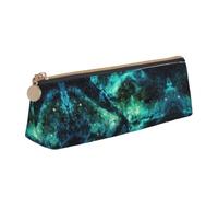 OTTKGGA Dancing Skeleton Bears Leather Pencil Case Stationery Organizer Pouch with Zipper Student Middle School College Office