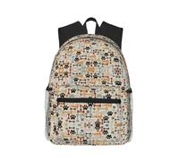OTTKGGA Dog Bones Paw Prints Casual Backpack School Book Bags Stylish Classic Travel Work Outdoor Sports