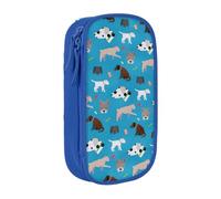 OTTKGGA Dog Show Double-Layer Pencil Case Pen Bag Large Capacity School Office Travel Makeup