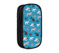OTTKGGA Dog Show Double-Layer Pencil Case Pen Bag Large Capacity School Office Travel Makeup