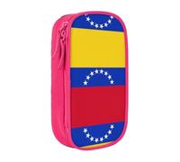 OTTKGGA Flag of Venezuela Double-Layer Pencil Case Pen Bag Large Capacity School Office Travel Makeup