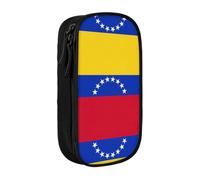 OTTKGGA Flag of Venezuela Double-Layer Pencil Case Pen Bag Large Capacity School Office Travel Makeup