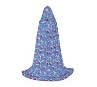 OTTKGGA Foraging Shark Hooded Cape For Teenagers Cosplay Robe Witch Vampires Grim Reaper Masquerade Party Costume