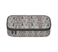 OTTKGGA French Fashion Model Ferrets Big Capacity Zipper Pencil Case Stationery Organizer Makeup Bag for School Office Travel