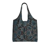 OTTKGGA Fresh Succulents Canvas Tote Bags One Shoulder Commuting Handbag Large Capacity Shopping Work Travel Daily Use