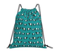 OTTKGGA Galloway Cow Drawstring Bags Waterproof Swimming Gym Backpacks Large Capacity Lightweight Travel Beach