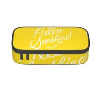 OTTKGGA Goodlooking Hello Sunshine Big Capacity Zipper Pencil Case Stationery Organizer Makeup Bag for School Office Travel