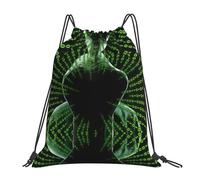 OTTKGGA Hacker Attack Drawstring Bags Waterproof Swimming Gym Backpacks Large Capacity Lightweight Travel Beach