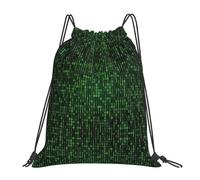 OTTKGGA Hacker Era Drawstring Bags Waterproof Swimming Gym Backpacks Large Capacity Lightweight Travel Beach