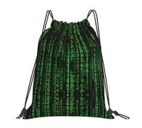 OTTKGGA Hacker Era Drawstring Bags Waterproof Swimming Gym Backpacks Large Capacity Lightweight Travel Beach