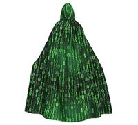 OTTKGGA Hacker Era Hooded Cloak Wizard Cape Grim Reaper Vampire Party Halloween Adult Cosplay Stage Costumes