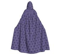 OTTKGGA Haunted Mansion Adults Hooded Cloak Decorative Cape Robe Vampires Witch Mysterious Cosplay Carnival Parties