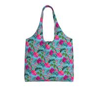 OTTKGGA Hello Hawaii Canvas Tote Bags One Shoulder Commuting Handbag Large Capacity Shopping Work Travel Daily Use