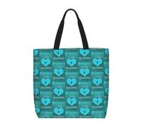 OTTKGGA I Love Gymnastics Tote Bag Large Capacity Zipper Shoulder Convenience Bag With Inner Pocket Travel Shopping Work