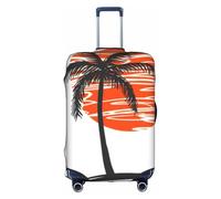 OTTKGGA Illustration of Palm Trees Suitcase Cover Luggage Protector Elastic Anti-Scratch Travel Essentials Fits 18-32 Inch Luggage