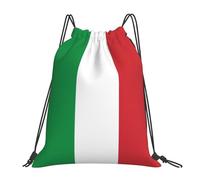 OTTKGGA Italy Flag Drawstring Bags Waterproof Swimming Gym Backpacks Large Capacity Lightweight Travel Beach