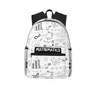 OTTKGGA Mathematics Print Casual Backpack School Book Bags Stylish Classic Travel Work Outdoor Sports
