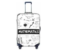 OTTKGGA Mathematics Print Suitcase Cover Luggage Protector Elastic Anti-Scratch Travel Essentials Fits 18-32 Inch Luggage