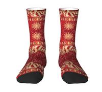 OTTKGGA Merry Christmas Too Ankle Socks Crew Socks Uk 4-9 Eu 36-44 Mid-Crew Length Breathable Everyday Sports Unisex