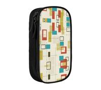 OTTKGGA Mid Century Modern Double-Layer Pencil Case Pen Bag Large Capacity School Office Travel Makeup