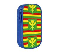 OTTKGGA Native Hawaiian Flag Double-Layer Pencil Case Pen Bag Large Capacity School Office Travel Makeup