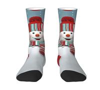 OTTKGGA Naughty Snowman Ankle Socks Crew Socks Uk 4-9 Eu 36-44 Mid-Crew Length Breathable Everyday Sports Unisex