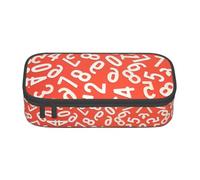 OTTKGGA Numbers Arts Big Capacity Zipper Pencil Case Stationery Organizer Makeup Bag for School Office Travel