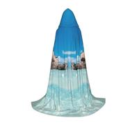 OTTKGGA Pig Swim Bathe Hooded Cape For Teenagers Cosplay Robe Witch Vampires Grim Reaper Masquerade Party Costume