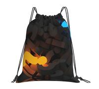 OTTKGGA Question Mark Drawstring Bags Waterproof Swimming Gym Backpacks Large Capacity Lightweight Travel Beach
