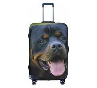 OTTKGGA Rottweiler Wallpaper Suitcase Cover Luggage Protector Elastic Anti-Scratch Travel Essentials Fits 18-32 Inch Luggage