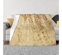 OTTKGGA Sheet Music Ultra-Soft Micro Fleece Blanket Flannel Blanket Anti Pilling Bed Couch Living Room Travel Decor