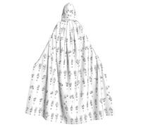 OTTKGGA Sign Language Alphabet. Adults Hooded Cloak Decorative Cape Robe Vampires Witch Mysterious Cosplay Carnival Parties