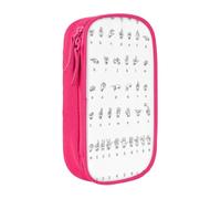 OTTKGGA Sign Language Alphabet Double-Layer Pencil Case Pen Bag Large Capacity School Office Travel Makeup