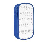 OTTKGGA Sign Language Alphabet Double-Layer Pencil Case Pen Bag Large Capacity School Office Travel Makeup