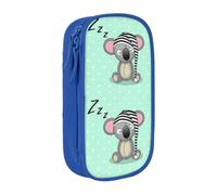 OTTKGGA Sleeping Koala Cap Double-Layer Pencil Case Pen Bag Large Capacity School Office Travel Makeup