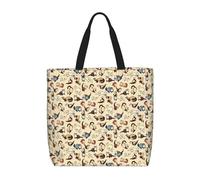 OTTKGGA Small Panda Tote Bag Large Capacity Zipper Shoulder Convenience Bag With Inner Pocket Travel Shopping Work