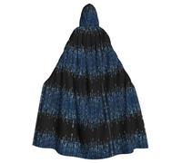 OTTKGGA The Blue Binary Adults Hooded Cloak Decorative Cape Robe Vampires Witch Mysterious Cosplay Carnival Parties