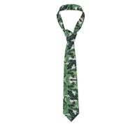 OTTKGGA Tropical Banana Palm Leaves Men'S Necktie Print Cravat Men'S Tie Fashion Classic Daily Party Business Wedding One Size