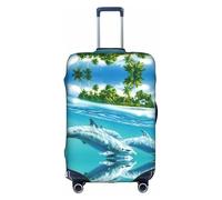 OTTKGGA Underwater Sea Fish Suitcase Cover Luggage Protector Elastic Anti-Scratch Travel Essentials Fits 18-32 Inch Luggage