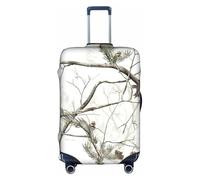 OTTKGGA White Trees Camo Suitcase Cover Luggage Protector Elastic Anti-Scratch Travel Essentials Fits 18-32 Inch Luggage