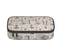 OTTKGGA Wine and Winemaking Winery Grape Field Big Capacity Zipper Pencil Case Stationery Organizer Makeup Bag for School Office Travel