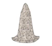 OTTKGGA Wine And Winemaking Winery Grape Field Hooded Cape For Teenagers Cosplay Robe Witch Vampires Grim Reaper Masquerade Party Costume